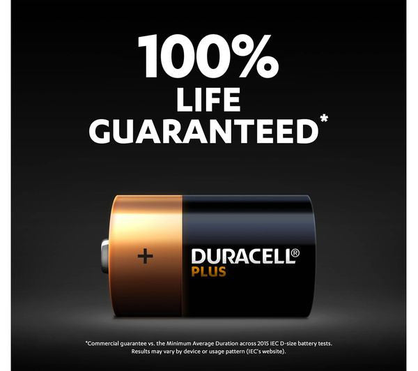 Duracell Batteria Plus 100 D Bl 2