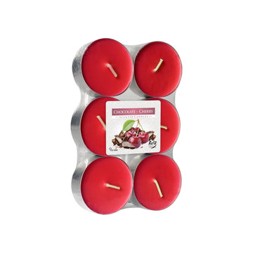 Bispol® - Tealights Maxi 6Pz Cioccolato&Ciliegia