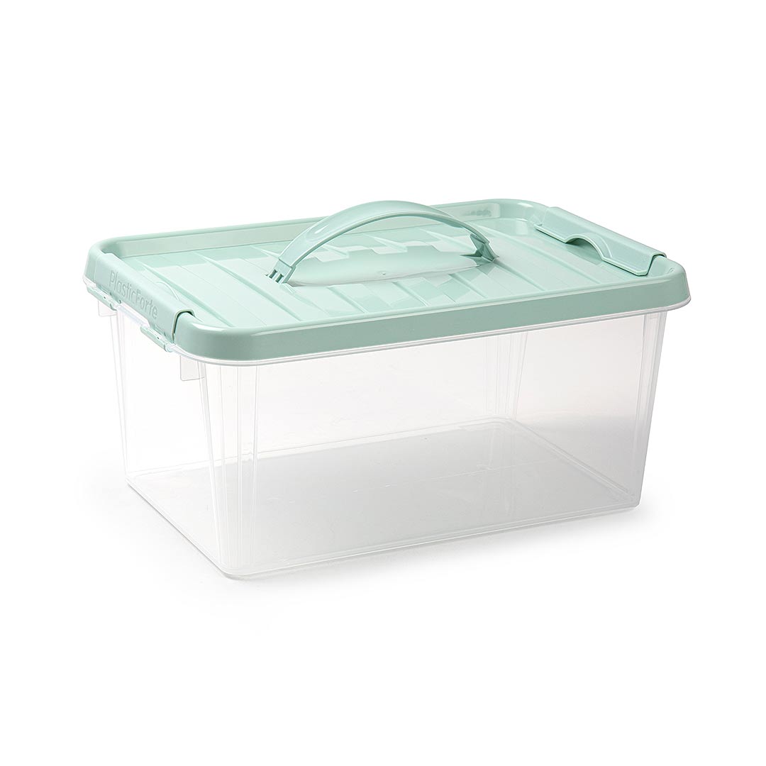 PlasticForte® Scatola 8L Con Coperchio E Maniglia Surt Vrm