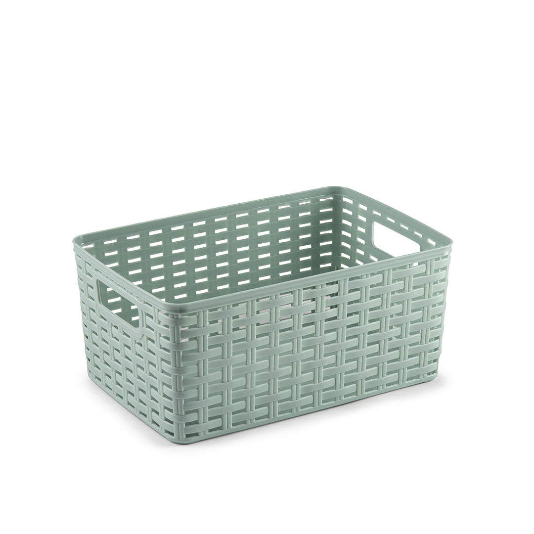 PlasticForte® Cesta Rattan 6L 29X19,5 Cm Surt Vrm