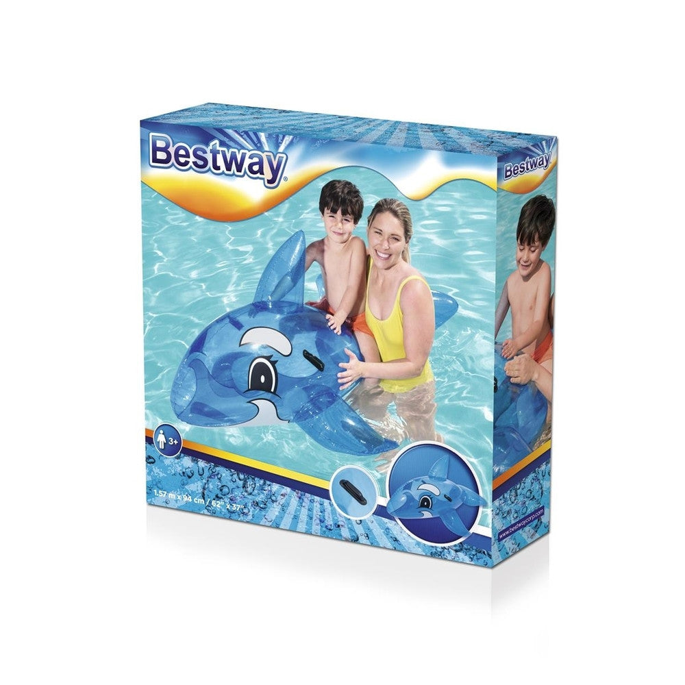 Bestway - Cavalcabile Orca Trasparente Grande 157X94Cm