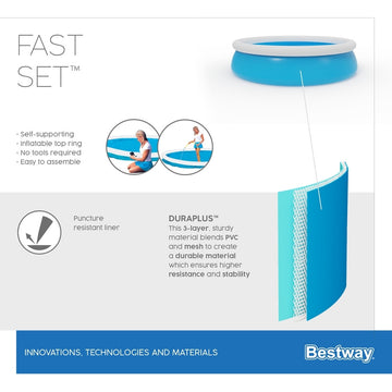 Bestway - Piscina Fast Set  940L 183X51Cm
