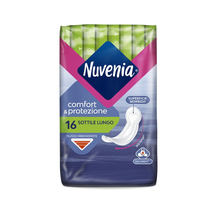 Nuvenia - Assorbenti sottili lungo 16 pz