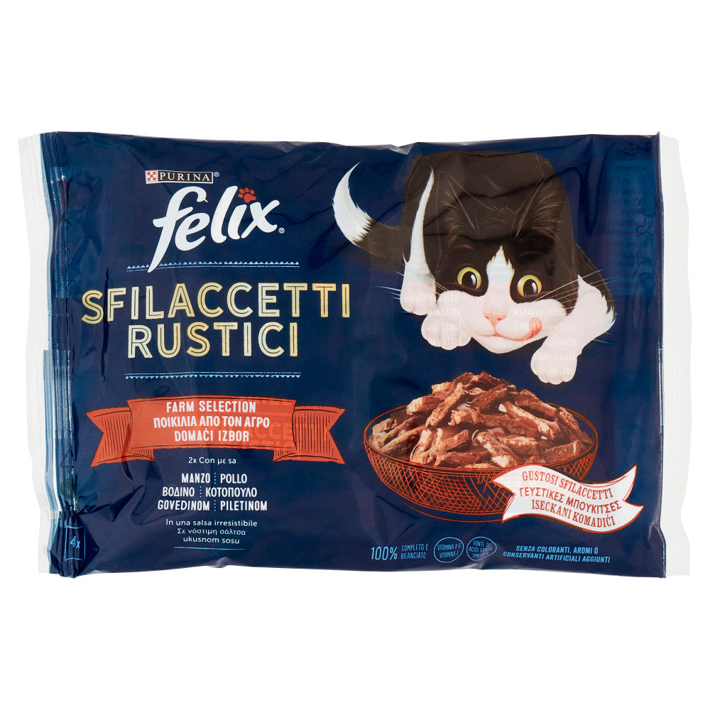 Felix - Sfilaccetti Rustici Manzo&Pollo Gr.80X4