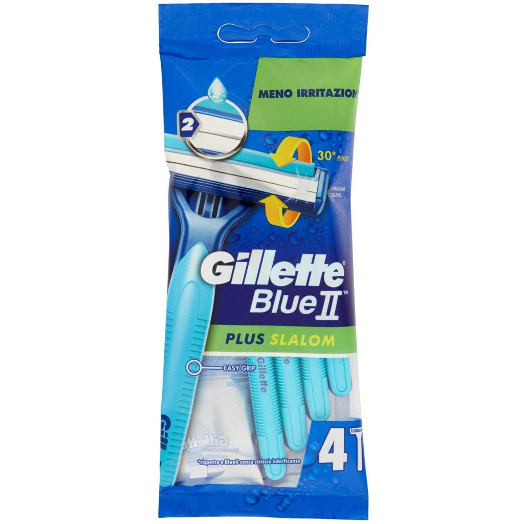 Gillette Rasoi Blue II 4Pz. Plus Slalom