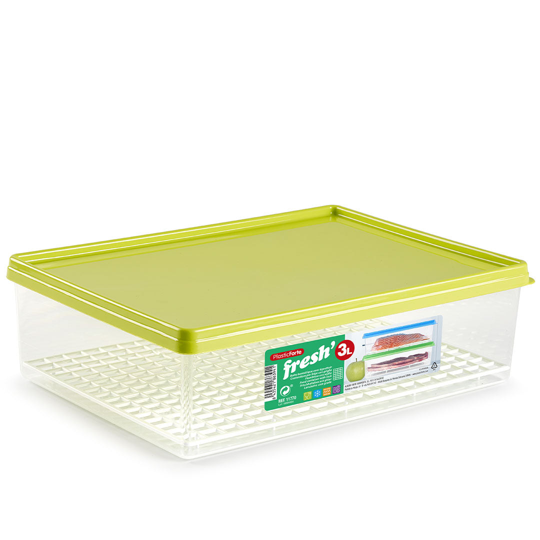 PlasticForte® Contenitore Fresh Con Griglia 3L