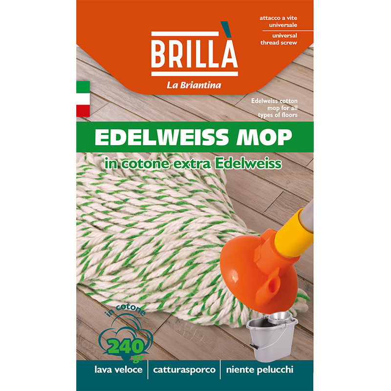 Brillà - Ricambio mop Edelwels gr.260 filo in cotone