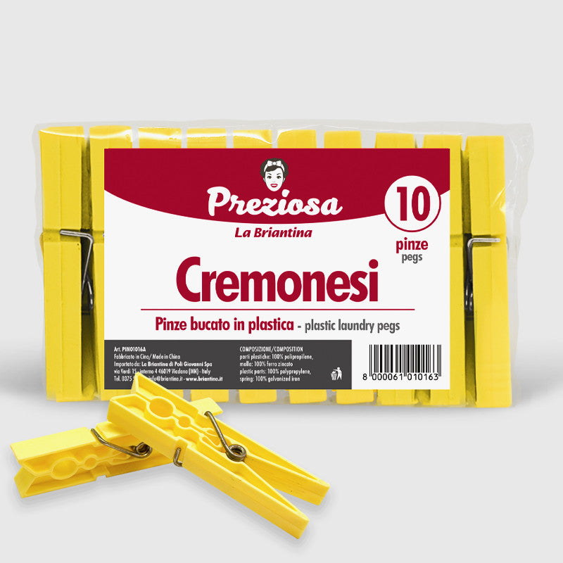 Brillà - Pinze Bucato Cremonesi 10Pz