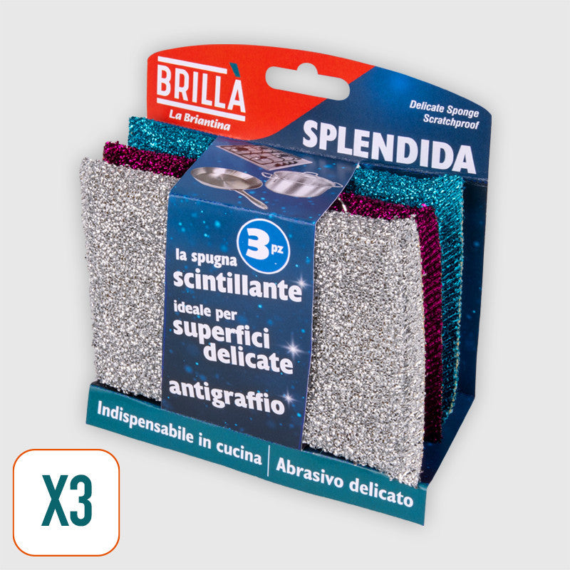 Brillà - Spugne Splendida 3Pz