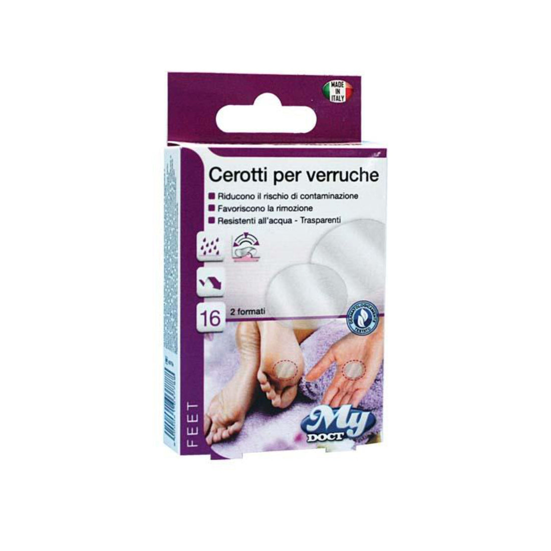 MyDoct Cerotti Per Verruche 16Pz