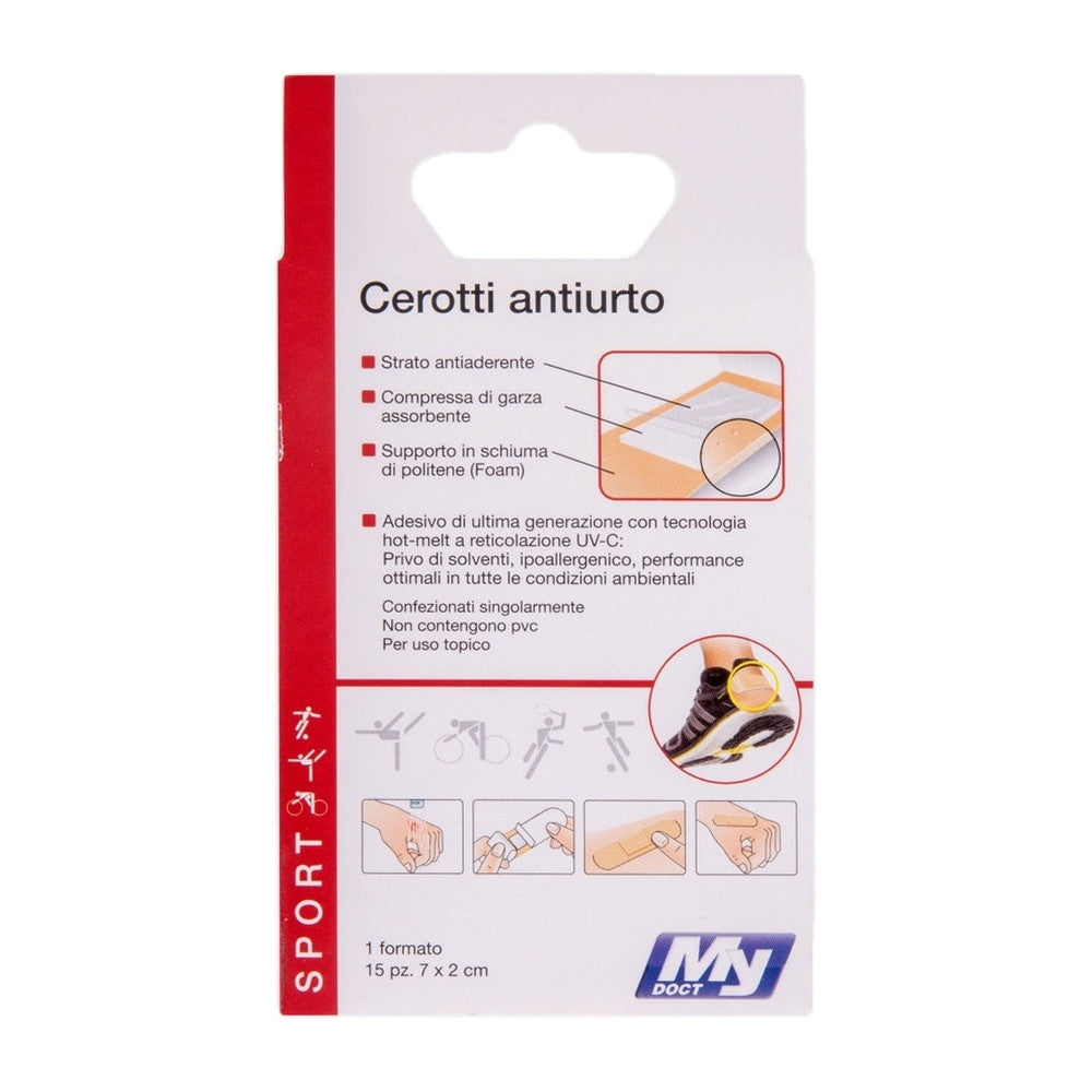 MyDoct Cerotti Medi Sport Colore Pelle 15Pz