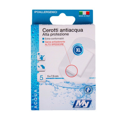 MyDoct - Cerotti Acquastop Trasparenti 5Pz 7,5X5 Cm