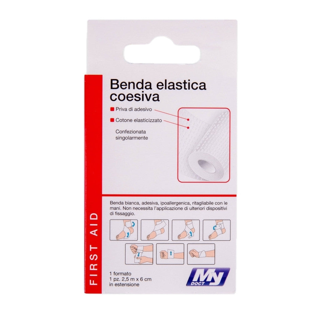 MyDoct - Benda Elastica Coesiva 2.5 M X 6 Cm