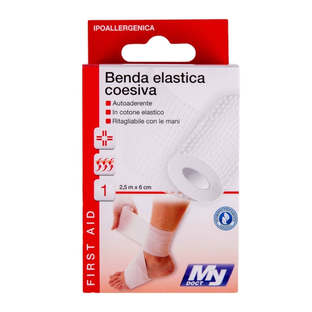 MyDoct - Benda Elastica Coesiva 2.5 M X 6 Cm