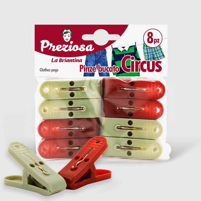 Preziosa Pinze Bucato Circus 8Pz