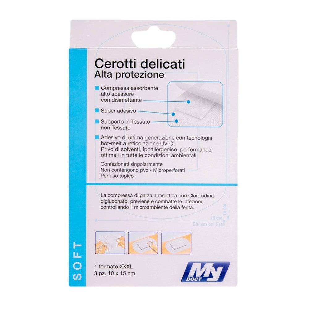 MyDoct - Soft Tnt Xxxl Plasters 10X15Cm 3 Pcs