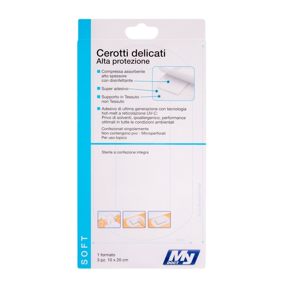 MyDoct - Maxi Delicate Plasters 20X10 Cm 3Pcs