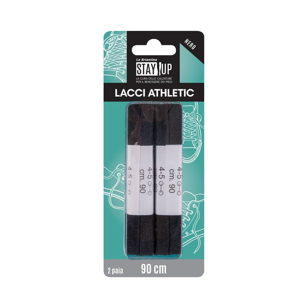 Flat Laces 90cm 2Pairs Black Flat