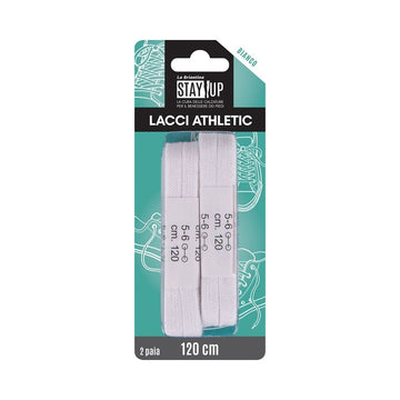 Brilla Flat Laces 120cm 2 Pairs White