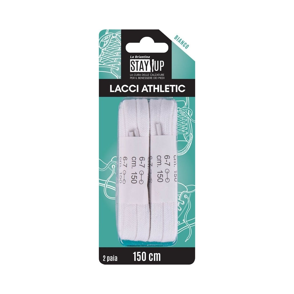 Briancasa Flat Laces 150Cm 2 Pairs White