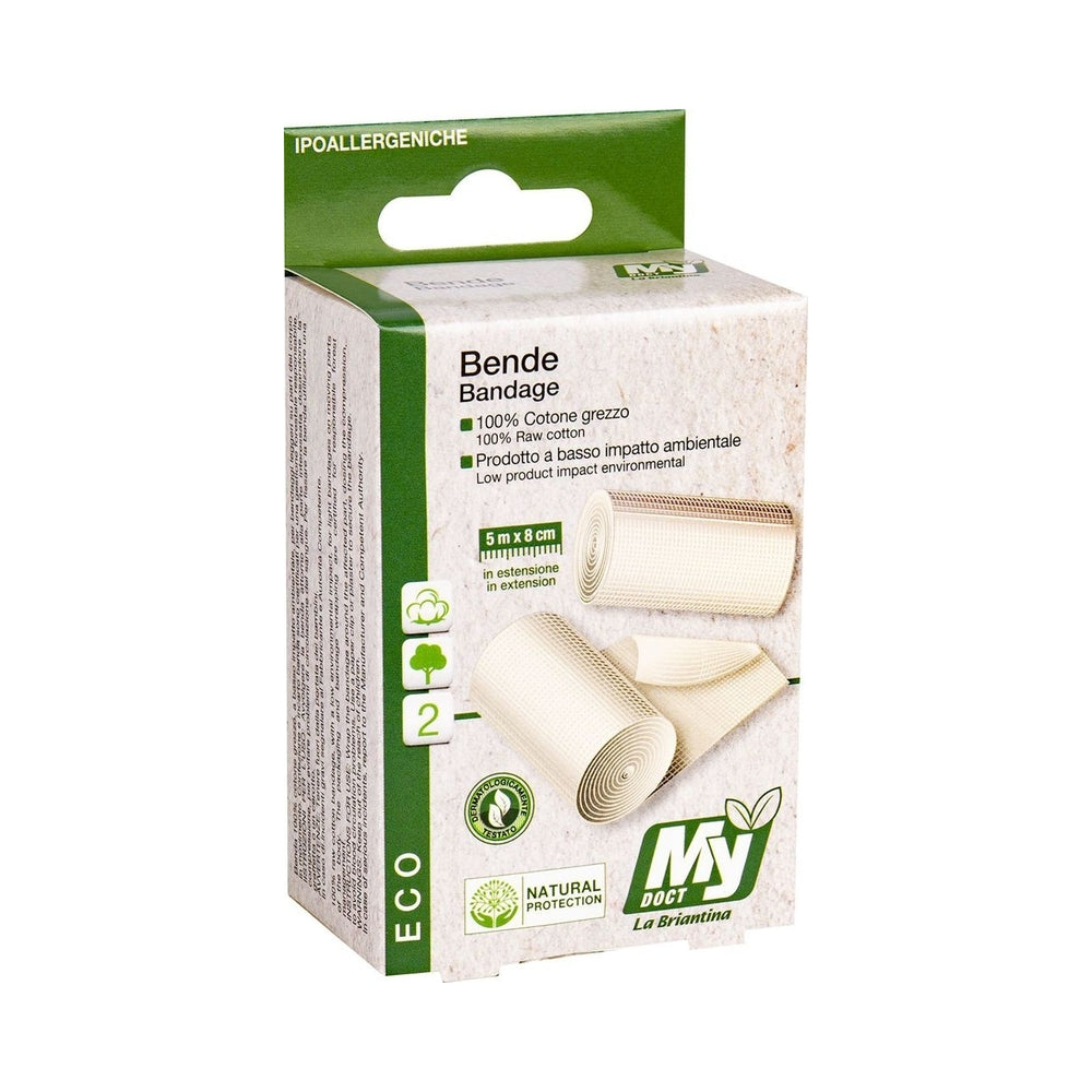 First Aid Bandages 100% C Hydrophilic 5Mx8Cm 2Pcs