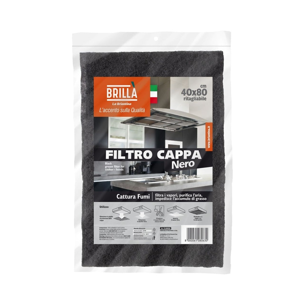 BRILLA BLACK HOOD FILTER 40X80 CM