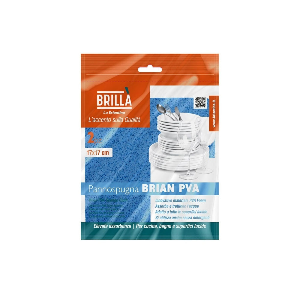 Pannospugna Brian Pva 17X17 Cm 2 Pz