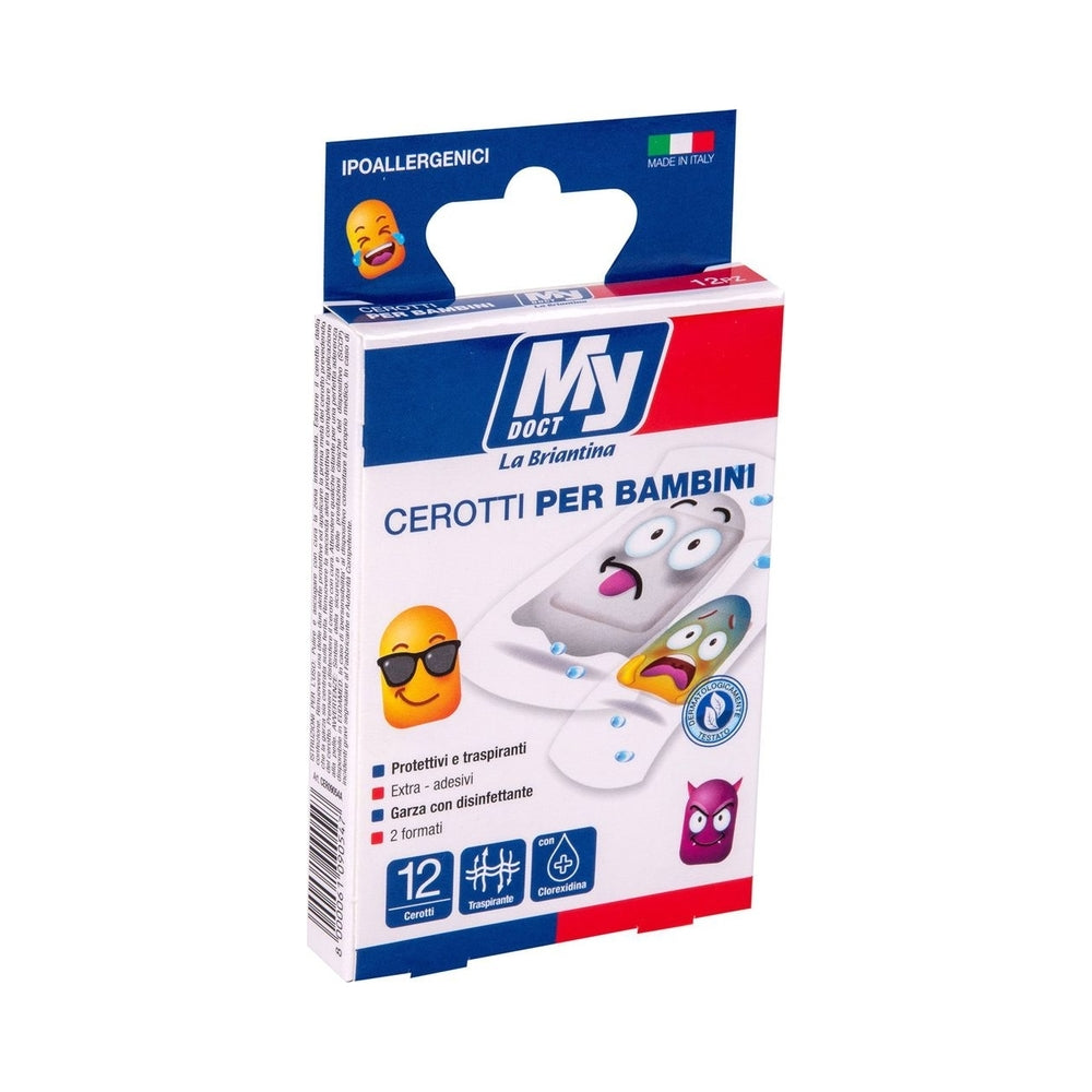 MY KIDS TATTOO EFFECT PATCHES 12PCS ASSORTED EMOJI