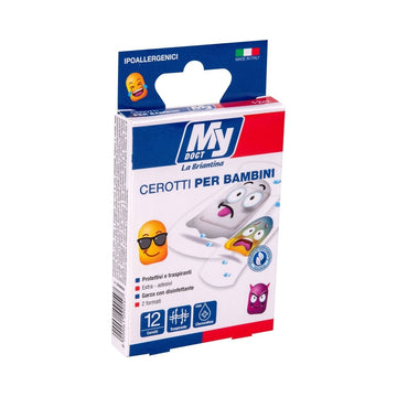 MY KIDS TATTOO EFFECT PATCHES 12PCS ASSORTED EMOJI