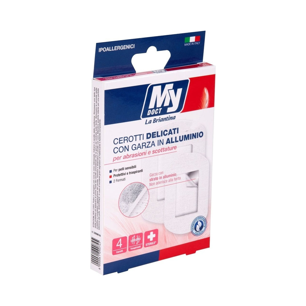 MY ALUMINUM GAUZE PATCHES 4 PCS ASSORTED