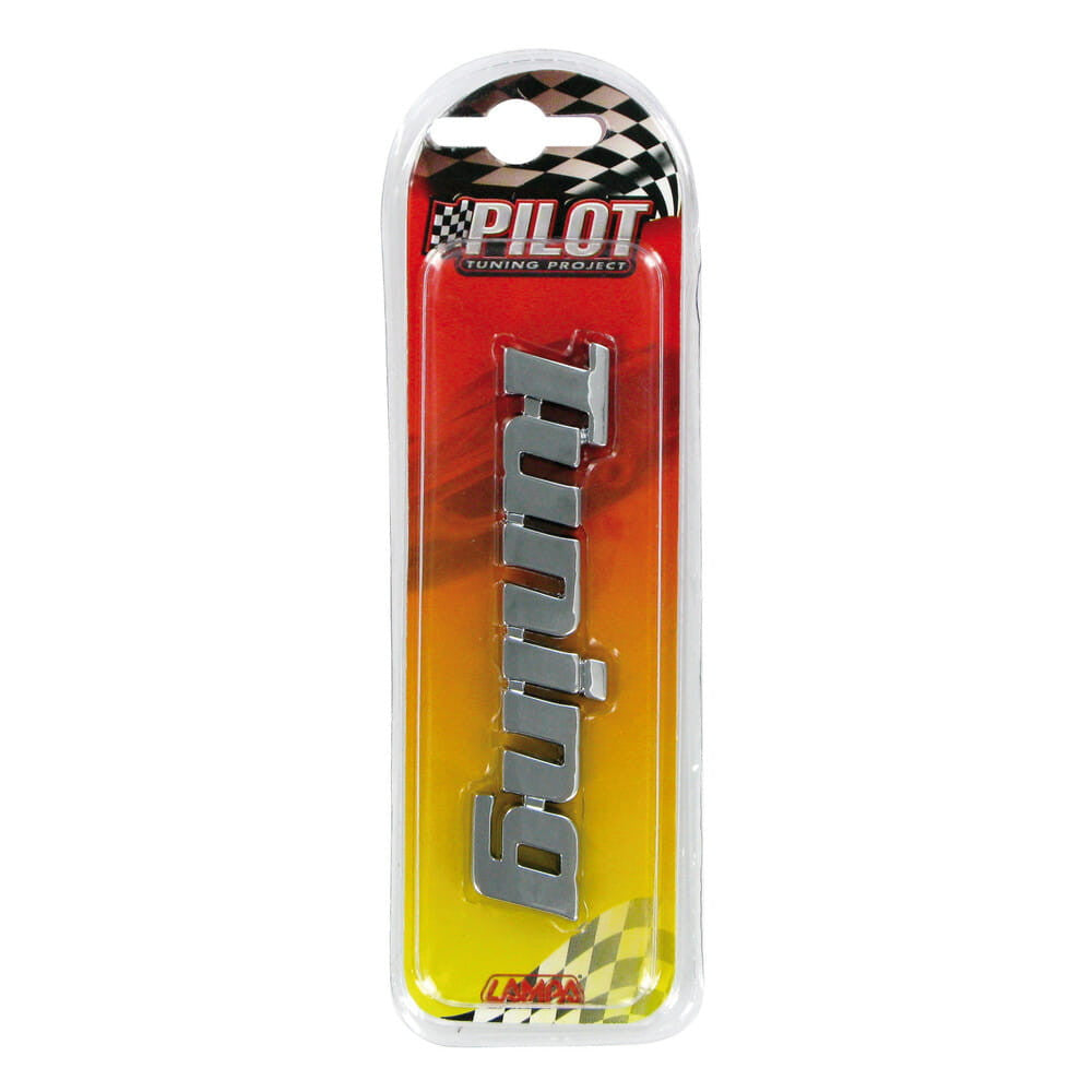 Pilot - Emblema tridimensionale cromato