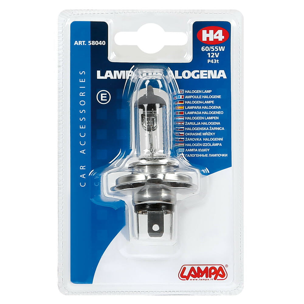 Lampa - Lampada alogena  h4 12 v  60-55W