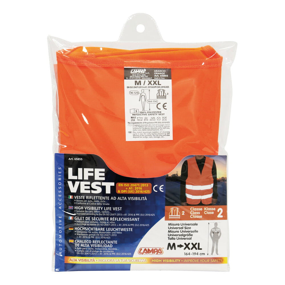 Lampa - Veste riflettente life vest arancio