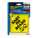 Plaque Bébé "À Bord" Avec Ventouse - Signalisation Sécurité Voiture - Visible & Réutilisable - 8