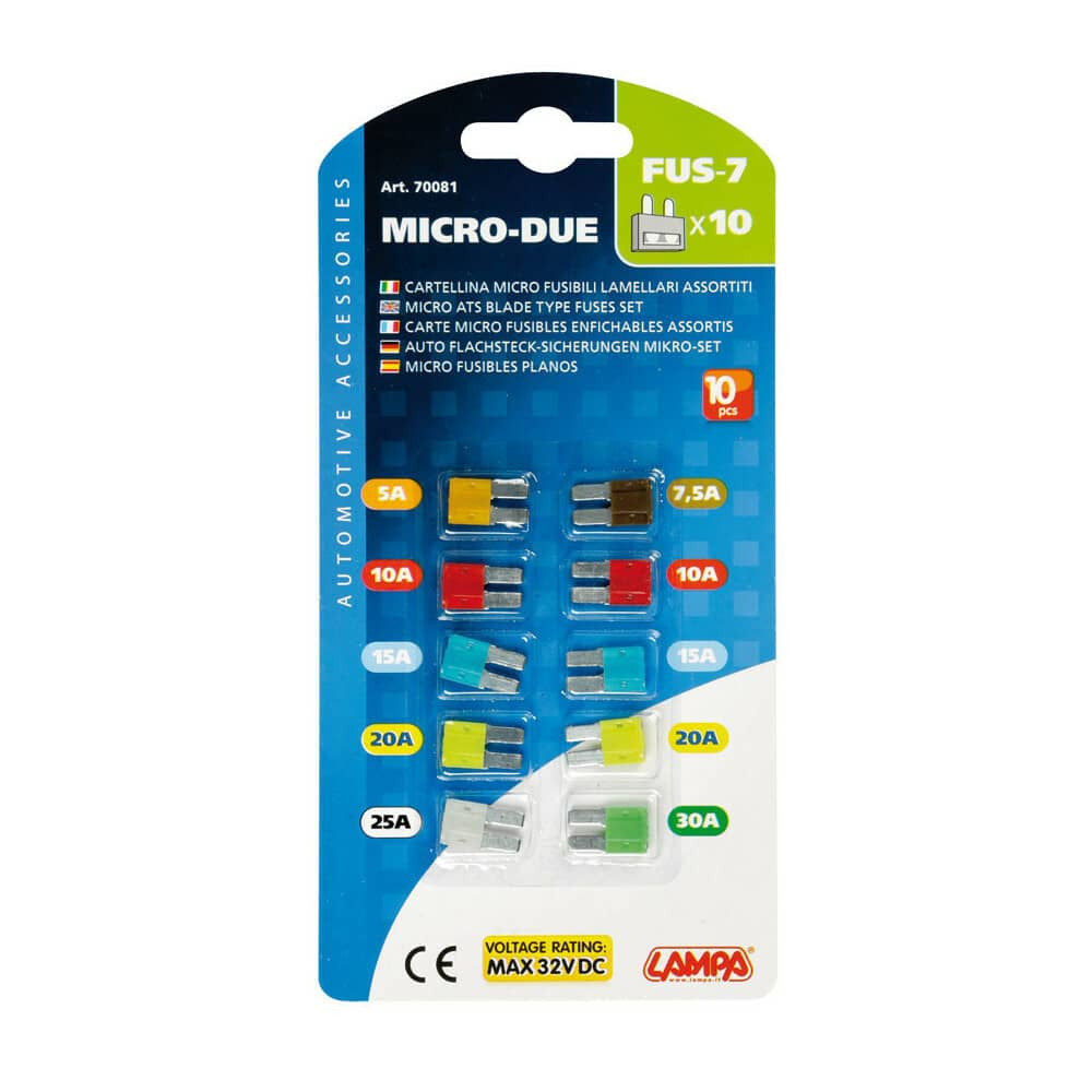 Cartellina Fusibili Lamellari Lampa - Confezione Da 6 Pezzi