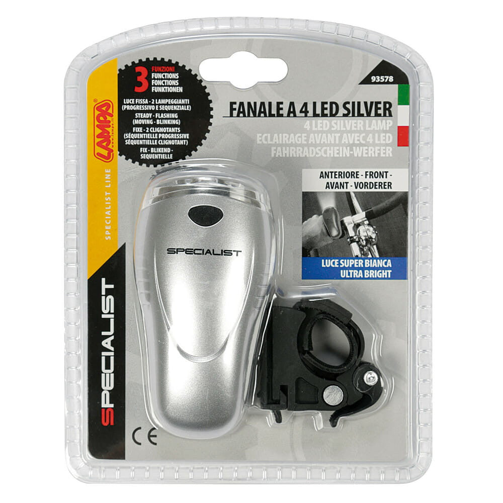 Lampa - Fanale 4 led silver