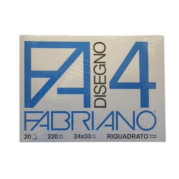 Fabriano Blocco Disegno F4 24X33Cm 220G 20F Riquadrato