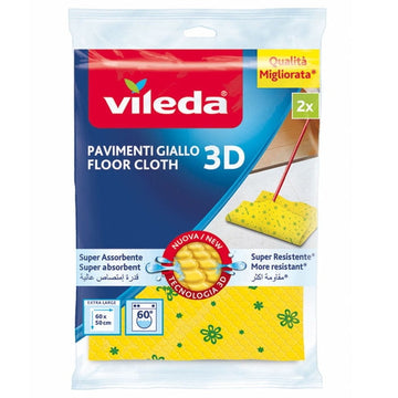 Vileda - Panno pavimenti Giallo 2 pz.