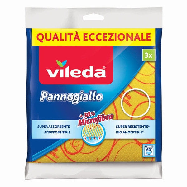 Vileda - Panno giallo Odor stop 3 pz.