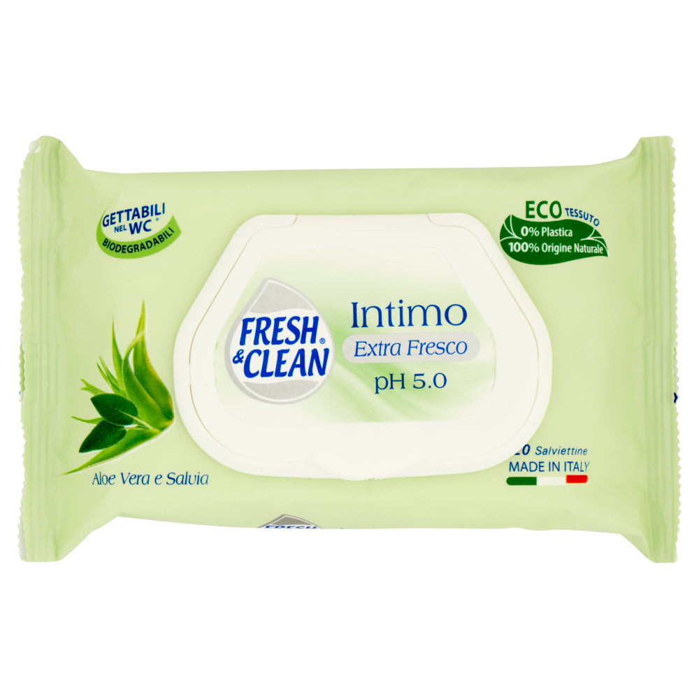 Fresh&Clean Salviette Intimo Menta/Salvia 20Pz