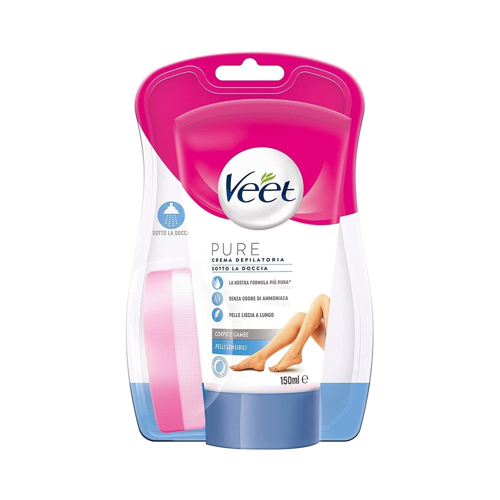 Veet® - Crema Depilatoria Sotto Doccia Pelli Sensibili 150Ml