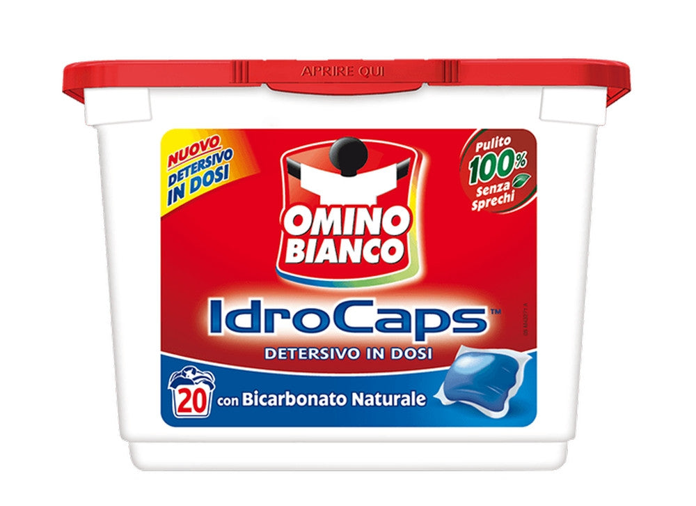 Omino Bianco - Idrocaps 20Pz con Bicarbonato