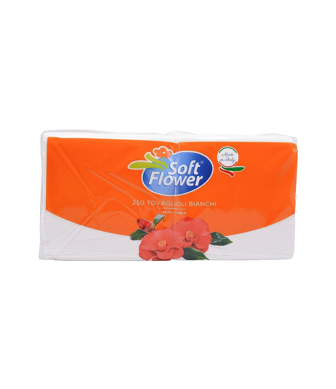 Soft Flower - Tovaglioli Bianchi 33X33 250Pz