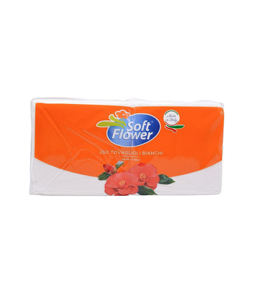 Soft Flower - Tovaglioli Bianchi 33X33 250Pz