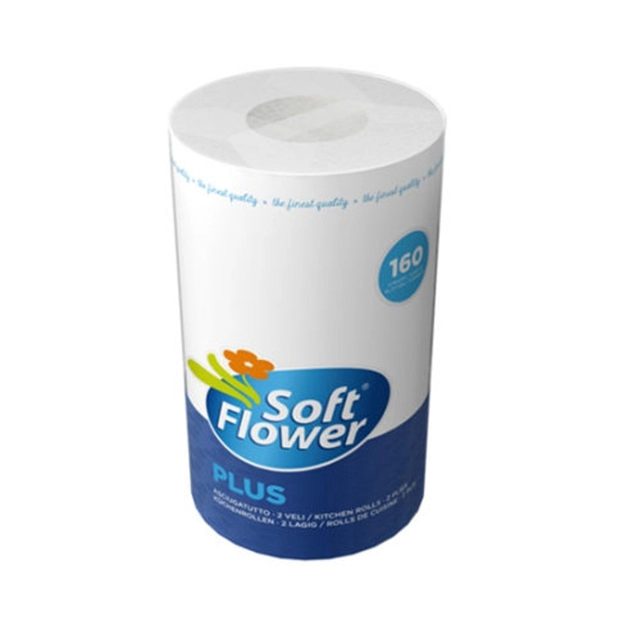 Soft Flower -  Asciugatutto 2 veli 160 strappi