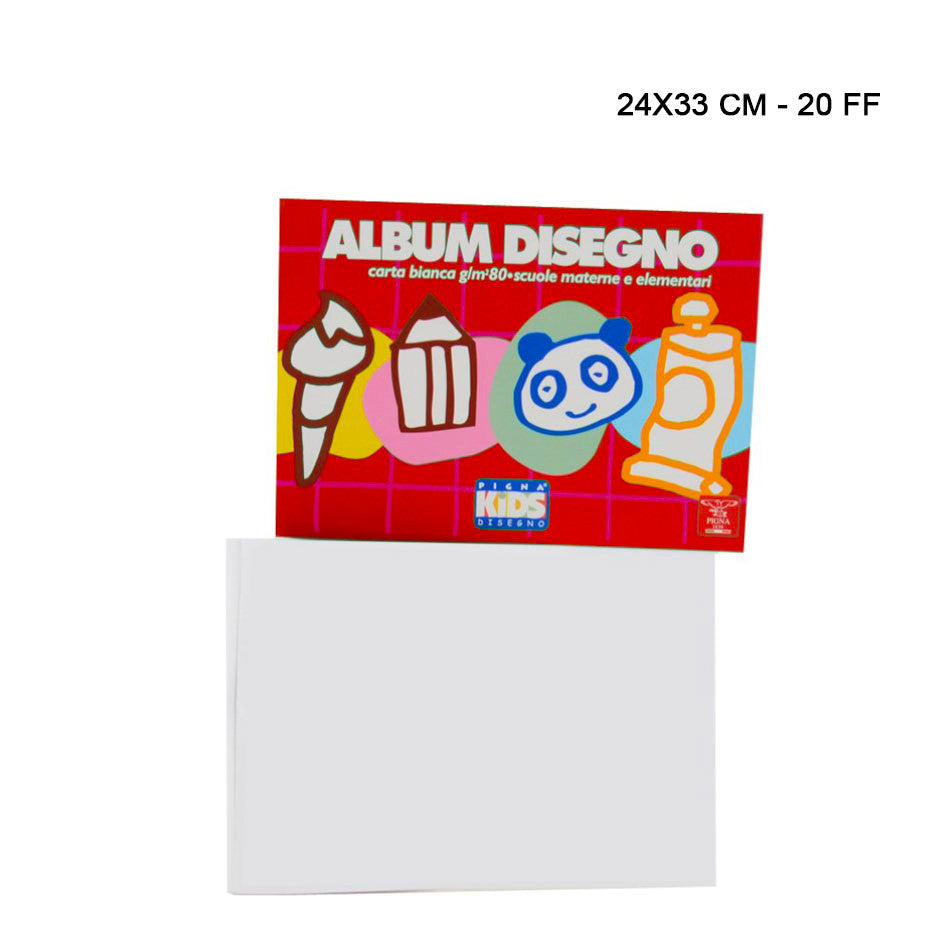 Pigna - Album Disegno Kids 20FF 33X24Cm 80g