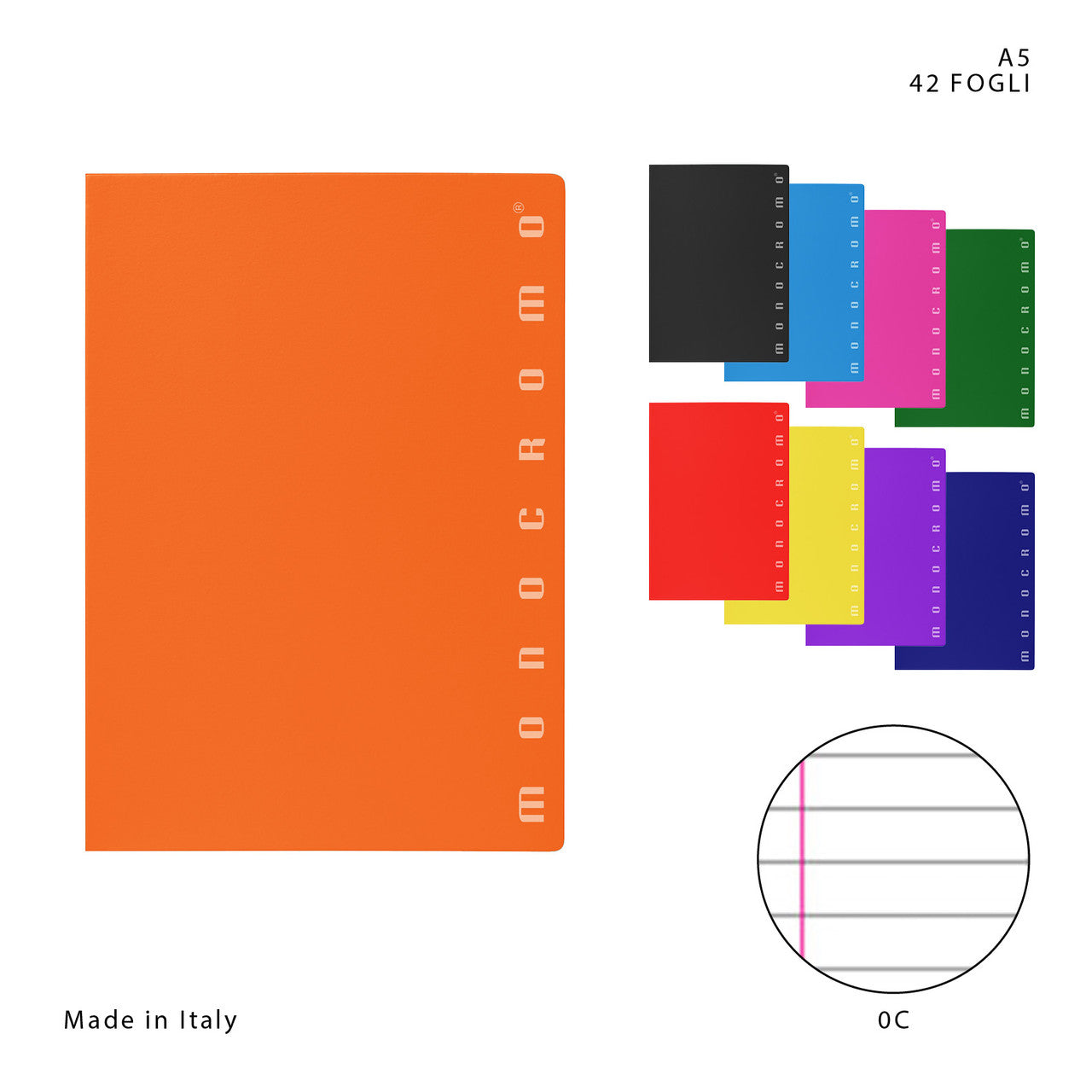 Pigna - Quaderno Monocromo A5 42FF 0C