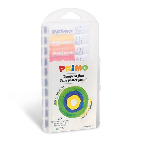 Primo - Scatola Tempera primo 10 colori 12Ml