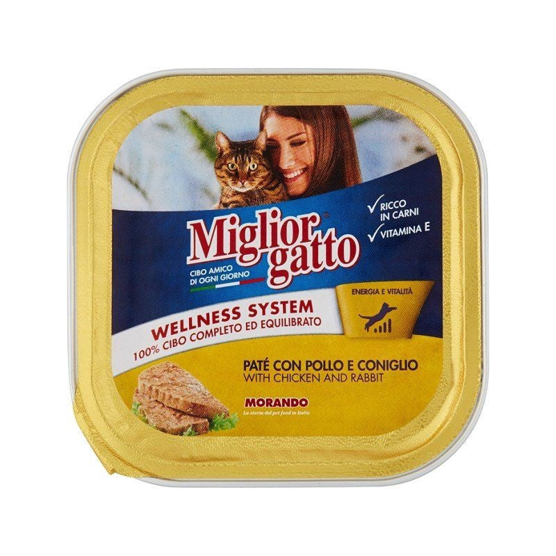 Miglior® - Gatto Vaschette 100Gr Pollo E Coniglio