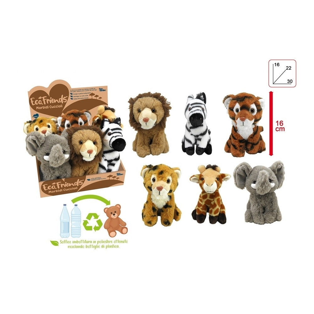 Toys Garden - Cuoricini Animali Della Savana 16Cm